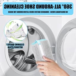 Pockets voor schoenen in de wasmachine, microvezel, 360° bescherming, herbruikbaar, ideaal voor sportschoenen en sneakers — thumbnail 2