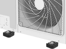 Dailygoods- Anti-vibratievoeten 4 stuks - Rubber - Trillingsdempers Airco - Schokbestendig - Stabilisatie - Duurzaam - Afmetingen 5,10 x 3,90 x 1,70 cm — thumbnail 3