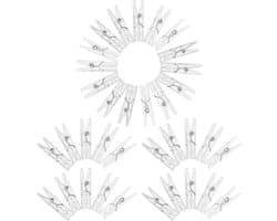 Mini Plastic Clips - Kleine Knijpers - Foto Decoratie - Onzichtbare Charme - 100 Stuks - Transparant