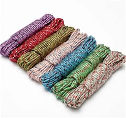 Waslijn Touw - Kledinglijn Buiten - Kleding Drogen - Winddicht Slip - 10-19 m - Meerdere Kleuren — thumbnail 3