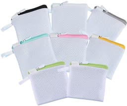 Solidchoice - Dailygoody - Mini-wasmachine-tassen - Fijnmazige waszakken - Handig voor lingerie en sokken - Wit - Polyester opbergzakken - Geschikt voor reizen - 8 — thumbnail 1