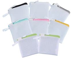 Solidchoice - Dailygoody - Mini-wasmachine-tassen - Fijnmazige waszakken - Handig voor lingerie en sokken - Wit - Polyester opbergzakken - Geschikt voor reizen - 8