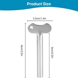 Dailygoods- Buisknijper Roestvrij Staal - 8 Stuks - Tandpasta/Crème/Verf Knijper - Sleuteldispenser - Waterdicht - Eenvoudig te Gebruiken - Tandpastaknijper — thumbnail 2