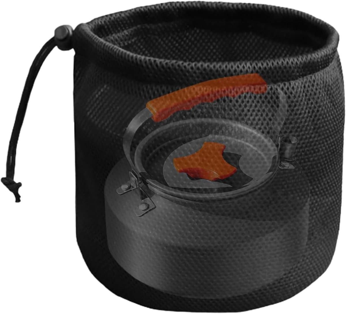 Wasknijperzak - Opbergtas - Buitenactiviteiten - Ademend mesh materiaal - 14 x 16 cm - Zwart — afbeelding 1