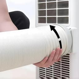 Dailygoods- Airconditioningslang 3 meter - Afvoerslang - Diameter 130 mm - Opvouwbaar - Rekbaar - Hoogwaardig PP/staaldraad — thumbnail 2