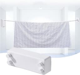 Uittrekbare Waslijn - Wand Waslijn - Kleding Drogen - Ruimtebesparend Ontwerp - 1 Meter - Wit — thumbnail 4