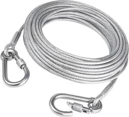 Kleding Touw - Waslijn Outdoor - Kleding Drogen - Winddicht Gecoat Staaldraad - Tot 20 meter - Meerkleurig — thumbnail 1