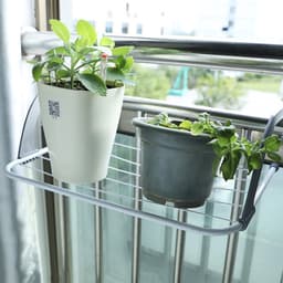 Verstelbare Opvouwbare Droogrek – Balkon, Raam of Binnen – Voor Kleding, Handdoeken, Sokjes en Planten – 1 Stuk — thumbnail 4