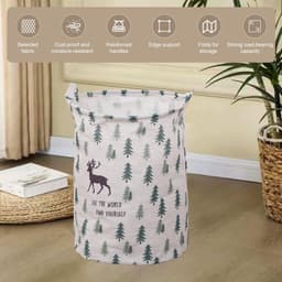 Allecto - Opvouwbare Baby Wasmand - Kinderopbergmand met Handvatten - 30 x 40 cm - Waterafstotend en Duurzaam — thumbnail 5