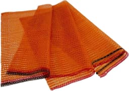 Ritselzakken met trekkoord - Netzakken opslag - Producten bewaren - Ademend materiaal - 31 cm x 50 cm - Goudgeel — thumbnail 1