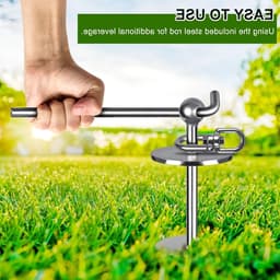 Robuuste Grondanker voor Honden, 40 cm, Ideaal voor Grote Honden tot 100 kg, Geen Verstrikkingen, Perfect voor Tuin, Strand en Buitenactiviteiten — thumbnail 3