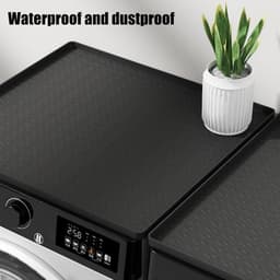 Wasmachine bovenhoes - Apparaatmat Bescherming - Apparaten Stabiliseren - Hittebestendig Waterdicht - 60 x 60 cm - Grijs — thumbnail 2