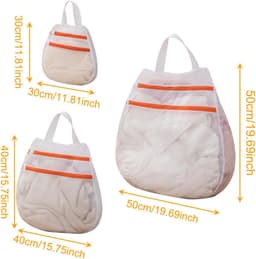 ZEYNOMAX- Waszak - Set van 3 - Polyester - Antislip - Waszakken voor wasgoed - Bescherming voor kleding - Afmetingen: 30x30/40x40/50x50 cm - Wasnet — thumbnail 3