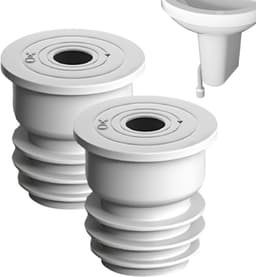 Riool Seal Ring - Afvoerslang Seal - Geur Vrij Huis - Luchtdichte Afdichting - 2 Stuks - Grijs — thumbnail 1
