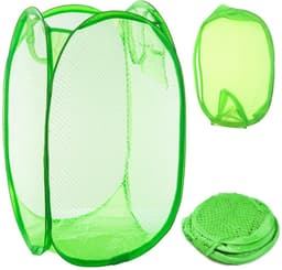 Opvouwbare Wasmand - Opbergmand 40L - Compact & Handig - Reis accessoires - Vakantie benodigdheden - Groen — thumbnail 1