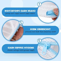 Wasnet voor Bh's en Ondergoed - 3 Delige Waszak - Ideaal voor Delicate Kleding en Wassen — thumbnail 4