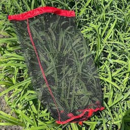 Visnetzak - Opvouwbaar net - Vangst bewaren - Met trekkoord - Nylon - Meerkleurig — thumbnail 4