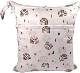 Waterdichte natte tas 40 x 45 cm voor luiers, camping, reizen en gym, grote waszak voor kleuterschool en strand — thumbnail 2