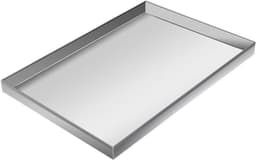 Opvangbak Wasmachine - Lekbak Airco - Condenswater Opvangen - Roestvrij Staal 304 - 80x60cm - Zilver — thumbnail 1