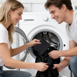 Kledingverf Vellen - Kleurhersteller Textiel - Kleding Opfrissen - Vermindert Waswrijving - 10 Stuks - Zwart — thumbnail 5