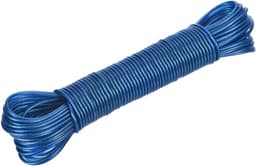 Gecoate Waslijn - Kledinglijn Draad - Buiten Drogen - Extra Sterke Staalkern - 3mm x 20 Meter - Blauw — thumbnail 1