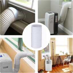 Mobiele Airco Slang - Afvoerslang Flexibel - Efficiënte Ventilatie - Eenvoudige Aansluiting - 15cm Diameter 3m - Grijs — thumbnail 4