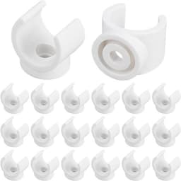 Tv-lade vervangende clips - 1-inch U-haak - PVC waterpijpklemmen - Talon-klemmen - Pijpondersteuning - Geschikt voor 19 mm OD-pijp - Plastic socket om overeenkomstige buizen te repareren (20 pakken) — thumbnail 1
