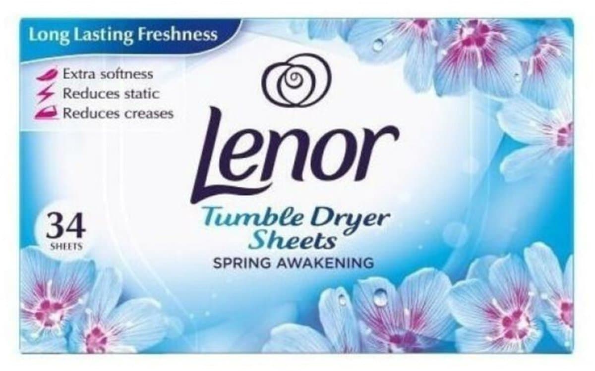1 x Lenor - Droogtrommeldoekjes - Spring Awakening - 34 Doekjes - Droogtrommeldoekjes - Droogtrommel - Droogtrommeldoek - Frisheid - Voorjaar — afbeelding 1