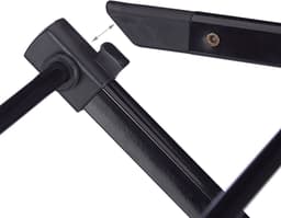 wasrek inklapbaar - uitschuifbaar: 43 - 75 cm breed - met knijpers - bamboe - metaal — thumbnail 4