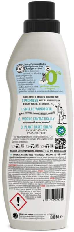 Marcel's Green Soap Wasmiddel Universeel 0% - 1 liter — thumbnail 2