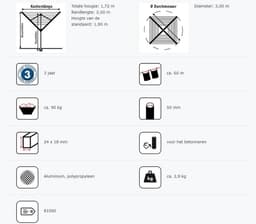 Blome Droogmolen Medium Plus - incl. betonanker - 60m — thumbnail 4