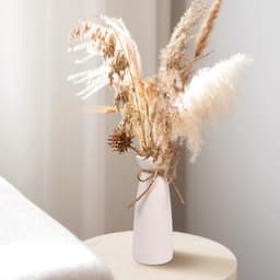 Witte vaas,vaas voor pampasgras,vazen witte decoratie,keramische bloemenvaas,matte vazen decoratie,voor gedroogde bloemen en bloemen geschikt voor open haard,slaapkamer for Modern Table Rack — thumbnail 5
