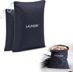 Zolara Waszakken, nylon, waterdicht, opvouwbaar, voor op reis, compatibel met thuis, op reis en op vakantie, lichtblauw - ShopVlot — thumbnail 1
