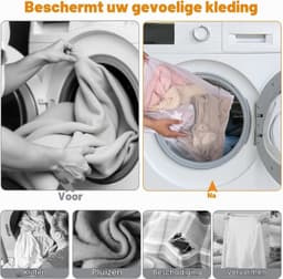 10-delige wasnet set voor wasmachine, waszakken in 4 maten voor delicate kleding en bescherming — thumbnail 2
