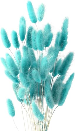 Gedroogde Bloemen Super Fluffy voor Decoratie Slaapkamer, Tafel, Wand (Licht Tiffany Blauw) — thumbnail 1