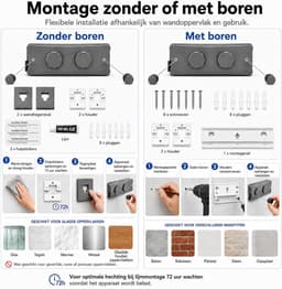 Intrekbare waslijn wandmodel met dubbele lijn en stevige spanner — thumbnail 2