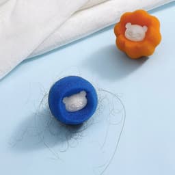 Wasbal met spons, blauw, voor kledingverzorging — thumbnail 5