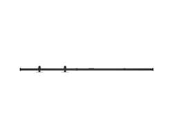 vidaXL - Ophangset - voor - minischuifdeur - 122 - cm - koolstofstaal