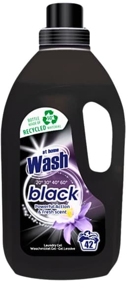 2 x At Home - Wash - Wasmiddel - Zwarte Was - Frisse Geur - 42 Wasbeurten - Wasmiddel Zwart - Zwart Textiel - Kleurbehoud - Frisse Geur - Donker Gekleurd Textiel — thumbnail 2