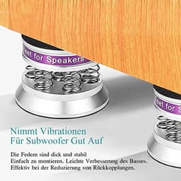 High-end luidsprekers voet trillingdempers met antislip rubberen demping - 4 stuks — thumbnail 2