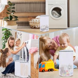 Waszak - Wasnet Voor Schoenen - 2 Stuks - 35 x 21 Cm - Met Rits En Hangende Ring - Schoenen Waszak - Schoen Wassen - Speciale Zorg Waszak Huishouden - Netje Anti-Vervorming - Schoenen Was Tas - Wasmachine - Bh/Lingerie/Sokken/Schoenen — thumbnail 2