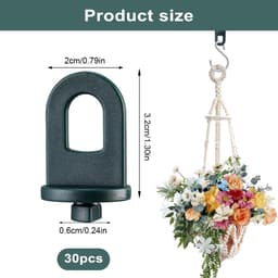 Pack of 30 Greenhouse Clips - Plant Holders - Hanging Arrangements - Climbing Aid Clips - Plastic Greenhouse Accessories - Perfect for Your Greenhouse and Paradise — thumbnail 5