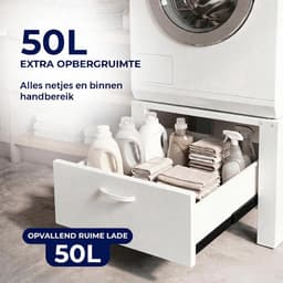 ProductXpert Stacko™ Wasmachine Verhoger met Tussenstuk - Stapelkit Wasmachine en Droger - Wit — thumbnail 4