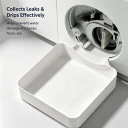 8 stuks - Afvoerbak voor wasmachine - Universeel type - 3D - Wateropvang en - Afvoer - Lekbak van de wasmachine - Onderdelen voor wasmachines - Eenvoudig te installeren - Geschikt voor kelders, appartementen, stacaravans, garages en huurwoninge — thumbnail 5