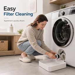 Lekbak Wasmachine - Opvangbak - Universele Wasmachine Lekbak -Afvoerbak Voor Wasmachines - 17.8 × 17.8 × 5 Cm - Eenvoudig Te Installeren - Afvoer Van De Wasmachine - Afvoerbak - Geschikt Voor Appartementen, Garages En Huurwoningen - Wit — thumbnail 4