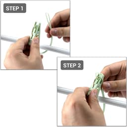 24 Stuks Plastic Wasknijpers - Kunststof Wasknijpers - Inclusief Ophangkoord - 360° Rotatie - Kleding Ophangen - Ook Te Gebruiken Als Kledinghangers met Clips, Zaksluiters, Fotoknijpers en Knutselclips - Oranje, Groen, Blauw — thumbnail 2