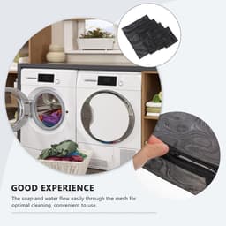 Dailygoods - Mini-mesh-waszakken - Wasnet voor kleding - Zwart - Opbergtas voor wasgoed - Reiswaszakken - Geschikt voor ondergoed — thumbnail 4