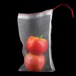 Fruitzakken met trekkoord - Gaaszakken planten - Bescherming oogst - Verbeterde fotosynthese - 50 stuks 25x15cm - Wit — thumbnail 4