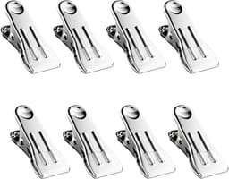 Wasknijpers - Opbergklemmen Kleding - Kleding Droge - Roestvrijstalen Duurzaamheid - 8 stuks - Wit — thumbnail 1