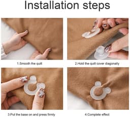 Dailygoods- Dekbedovertrekclips 24 Stuks - Antislip - Naaldloos — thumbnail 5